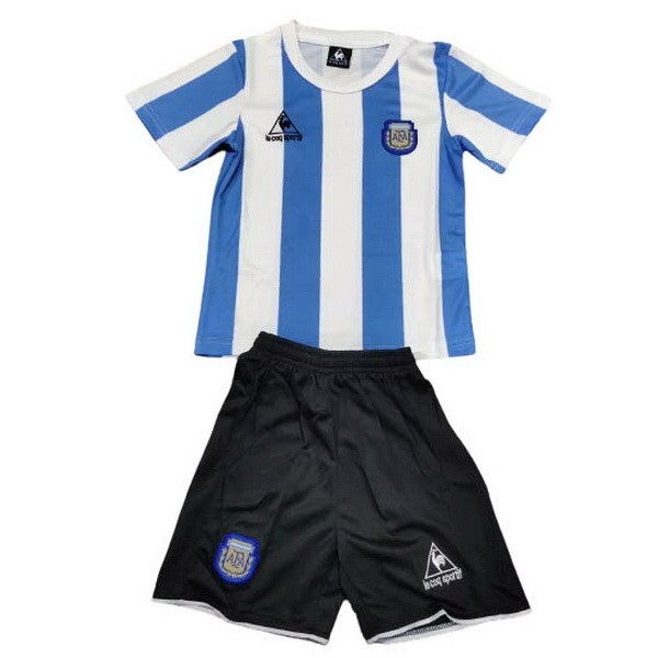 Camiseta Argentina 1ª Niño 1986 Azul Blanco